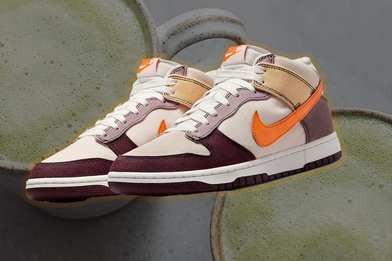 nike dunk mid on feet
