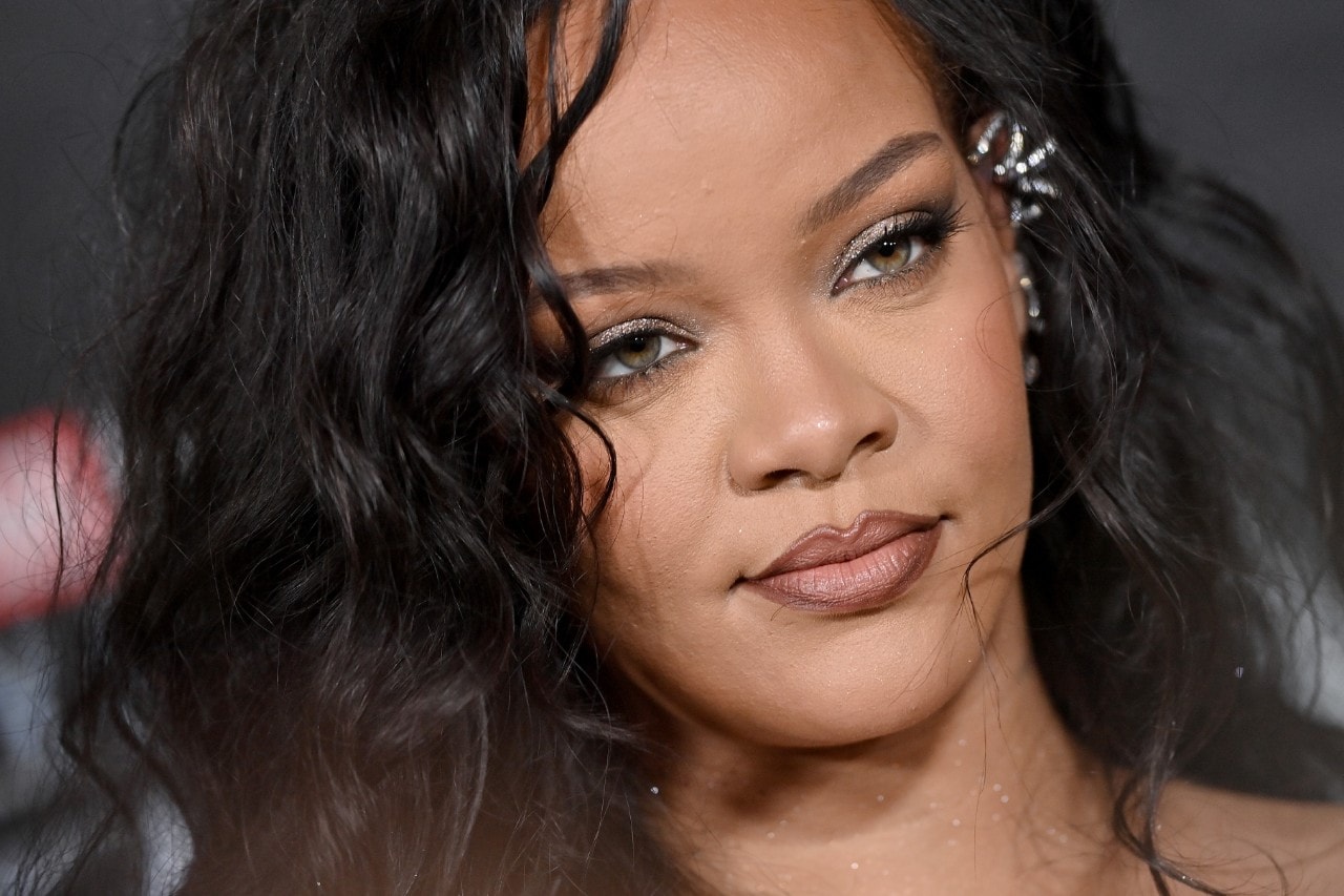 Closeup of Rihanna on the Red Carpet
