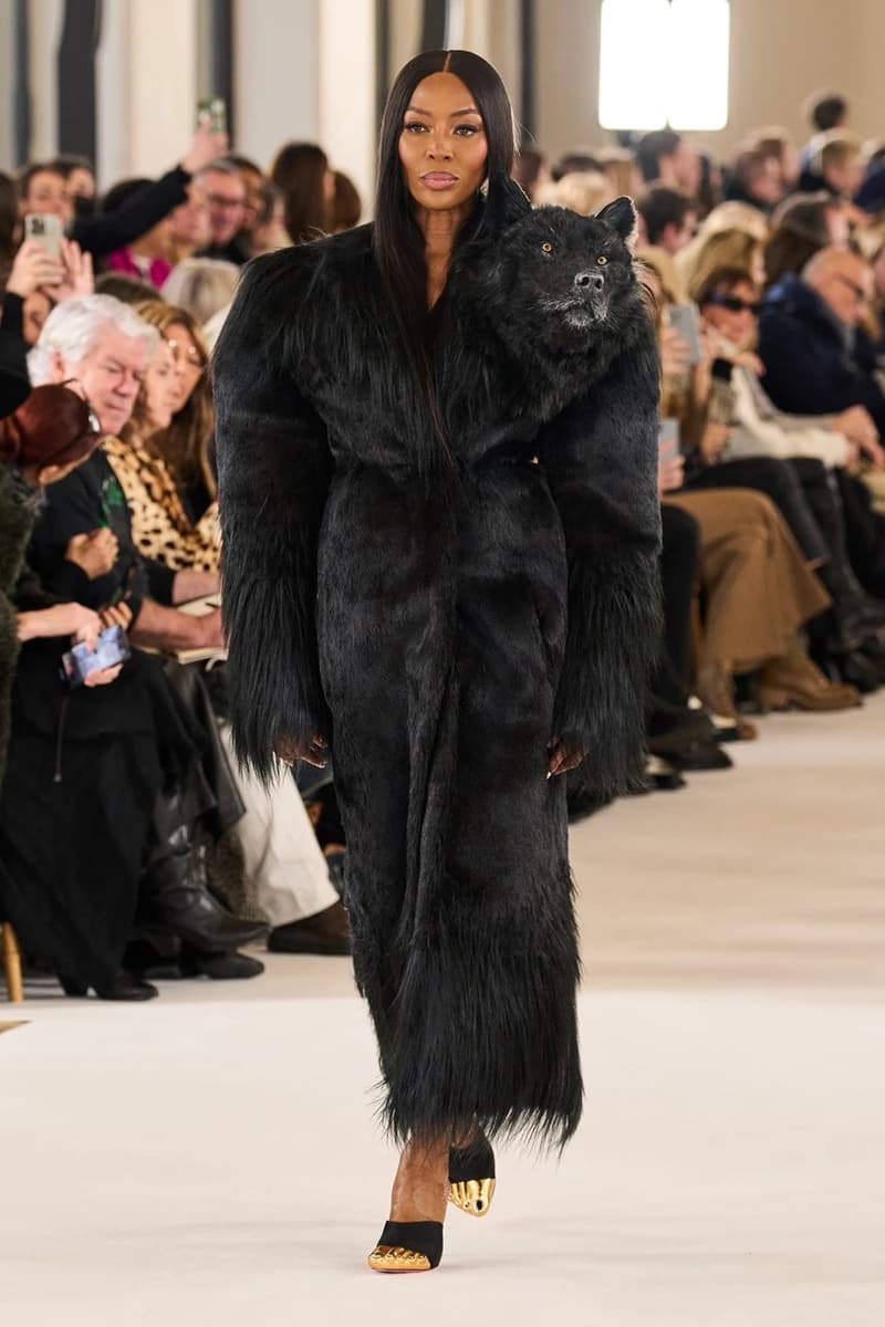 schiaparelli animals paris couture week fashion show naomi campbell kylie jenner