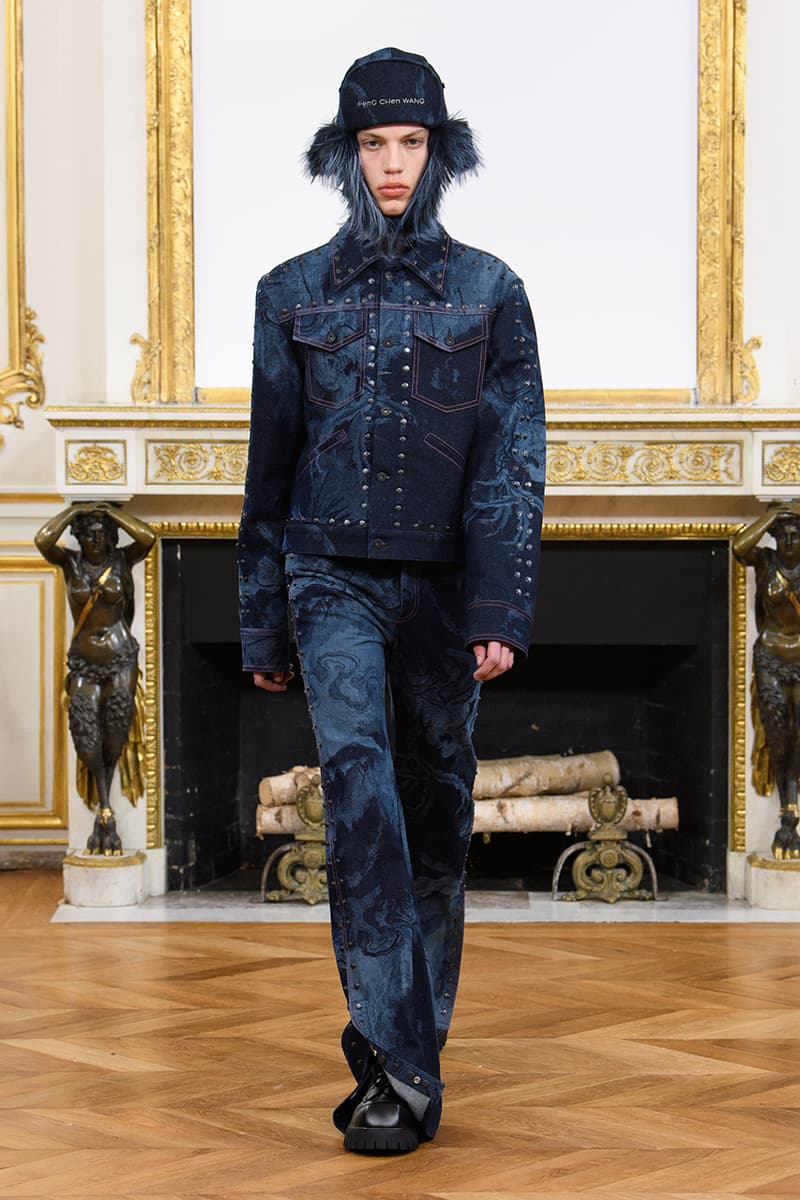 feng chen wang fall winter 2023 collection release information knots denim outerwear 