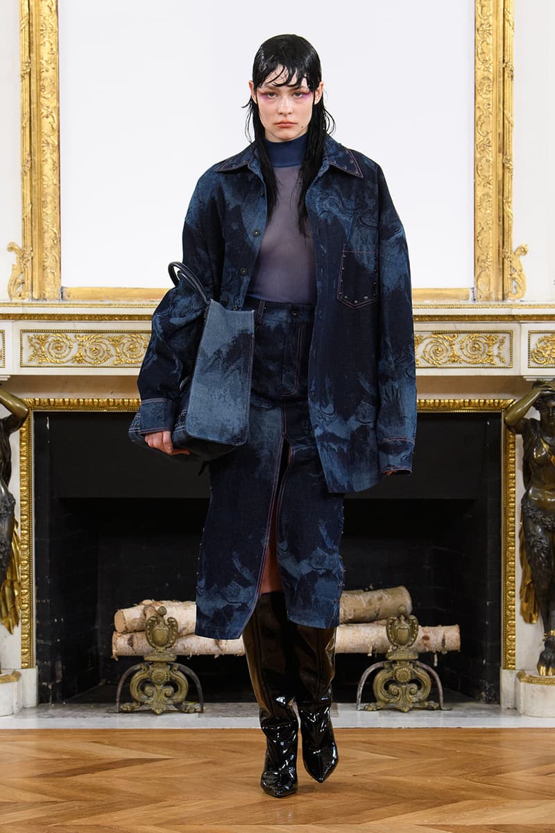 feng chen wang fall winter 2023 collection release information knots denim outerwear 