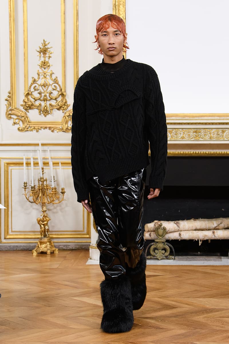 feng chen wang fall winter 2023 collection release information knots denim outerwear