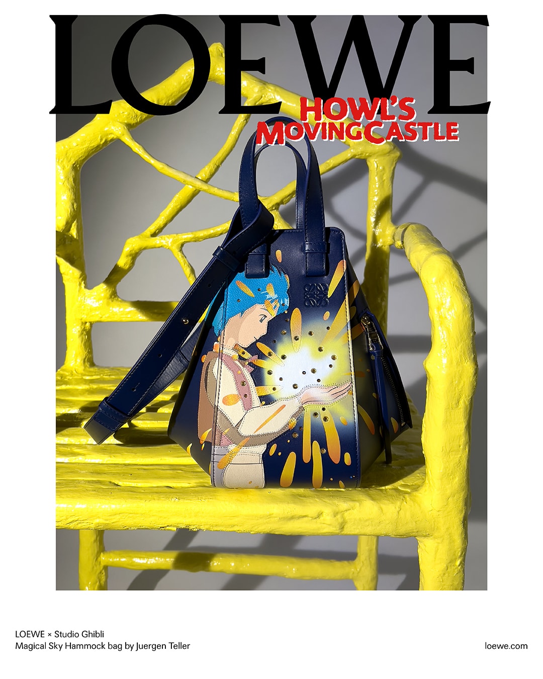 Loewe Howl's Moving Castle Studio Ghibli Collaboration Calcifer Puzzle Flamenco Bag Release Info