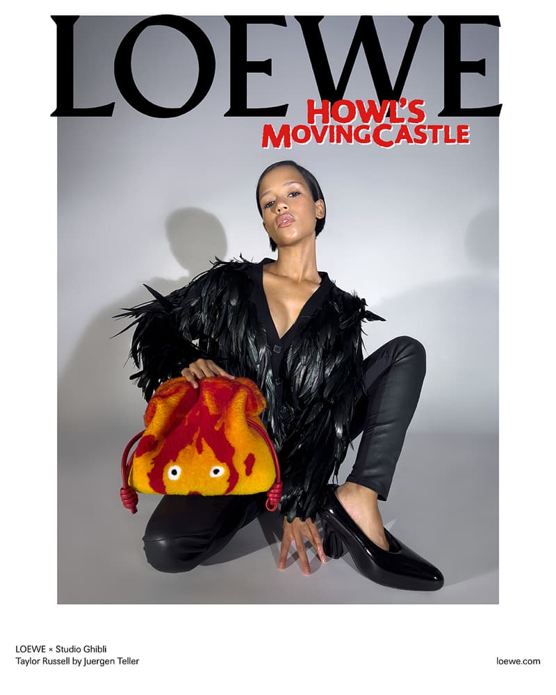 Loewe Howl's Moving Castle Studio Ghibli Collaboration Calcifer Puzzle Flamenco Bag Release Info