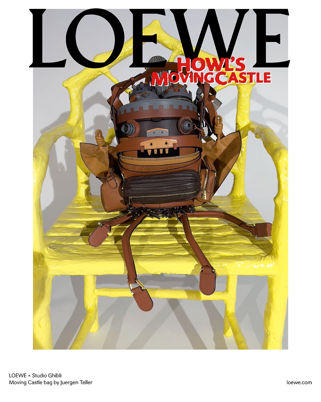 Loewe Howl's Moving Castle Studio Ghibli Collaboration Calcifer Puzzle Flamenco Bag Release Info