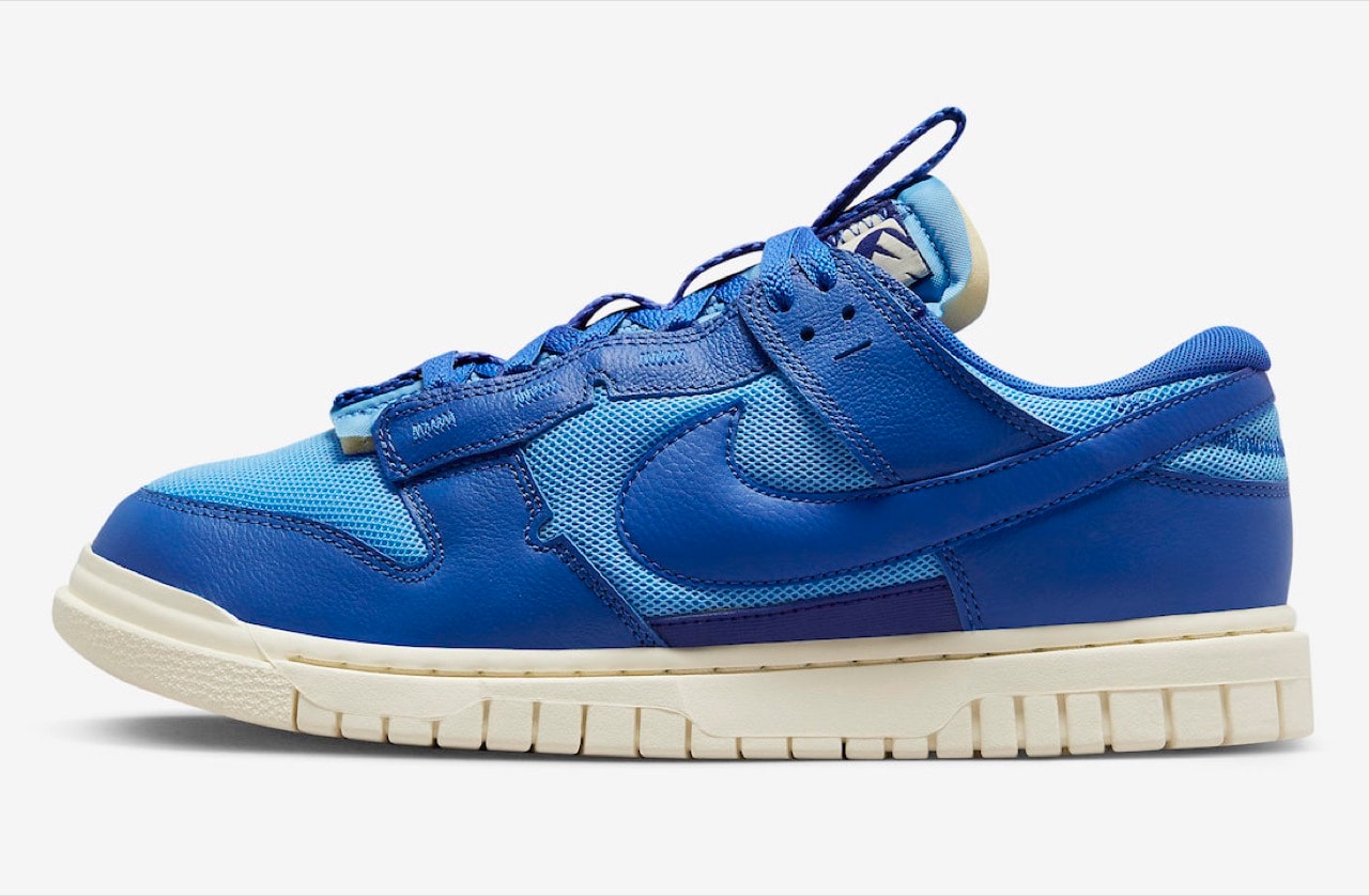 nike dunk low remastered blue white gum sneaker trainer
