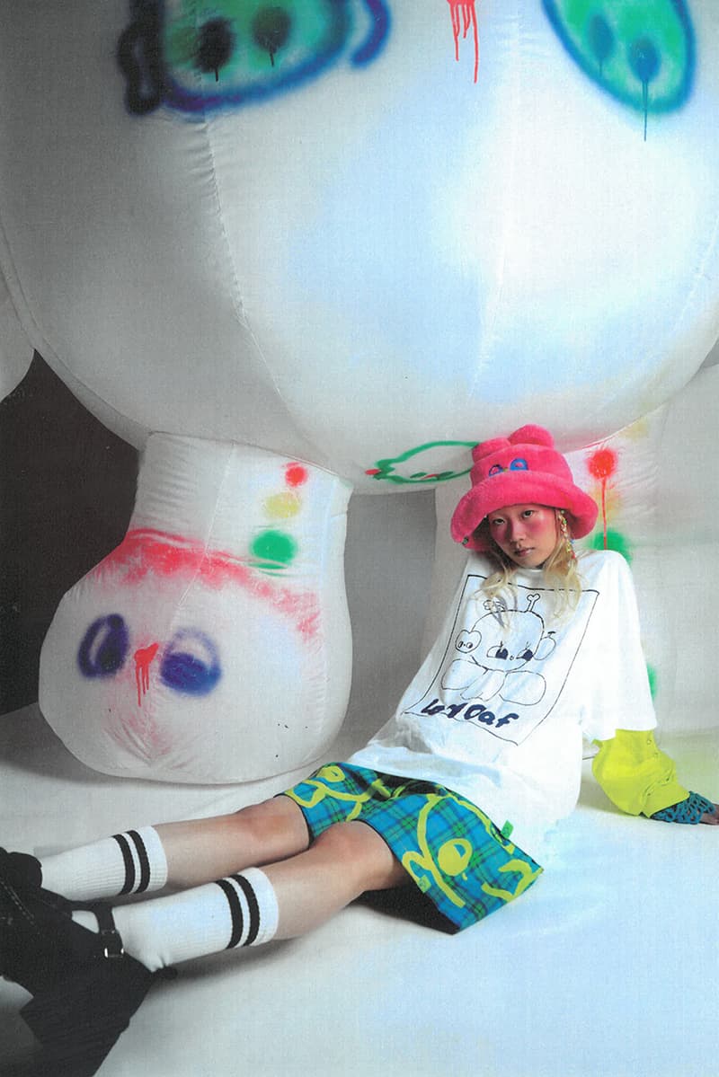 lazy oaf nhozagri collaboration t-shirts pants dresses artwork