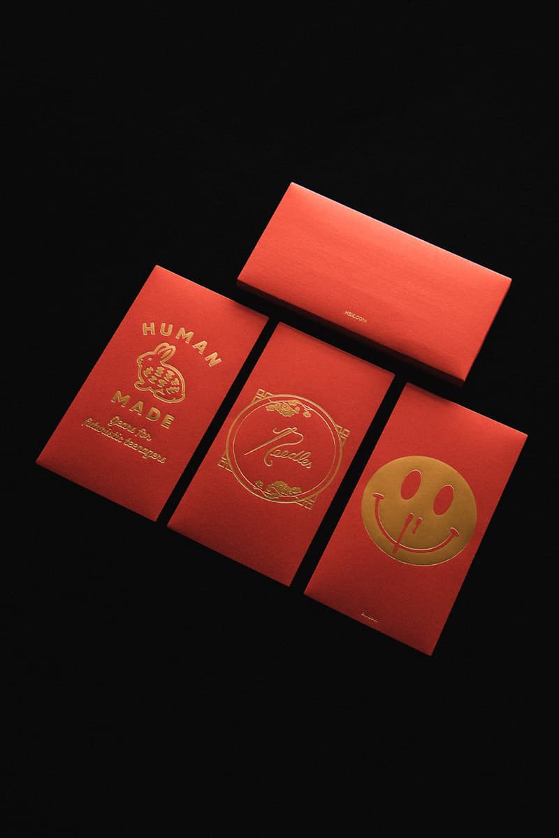 hbx lunar new year human made needles madsaki red packets release info