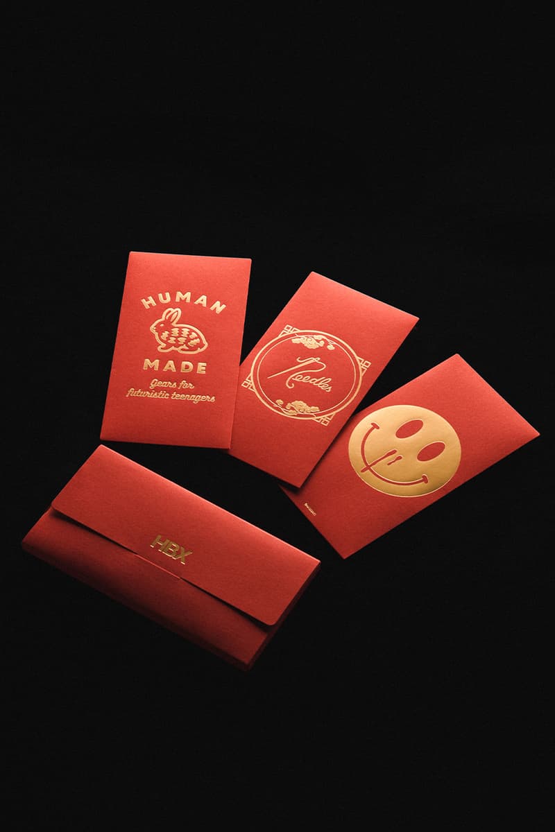 hbx lunar new year human made needles madsaki red packets release info