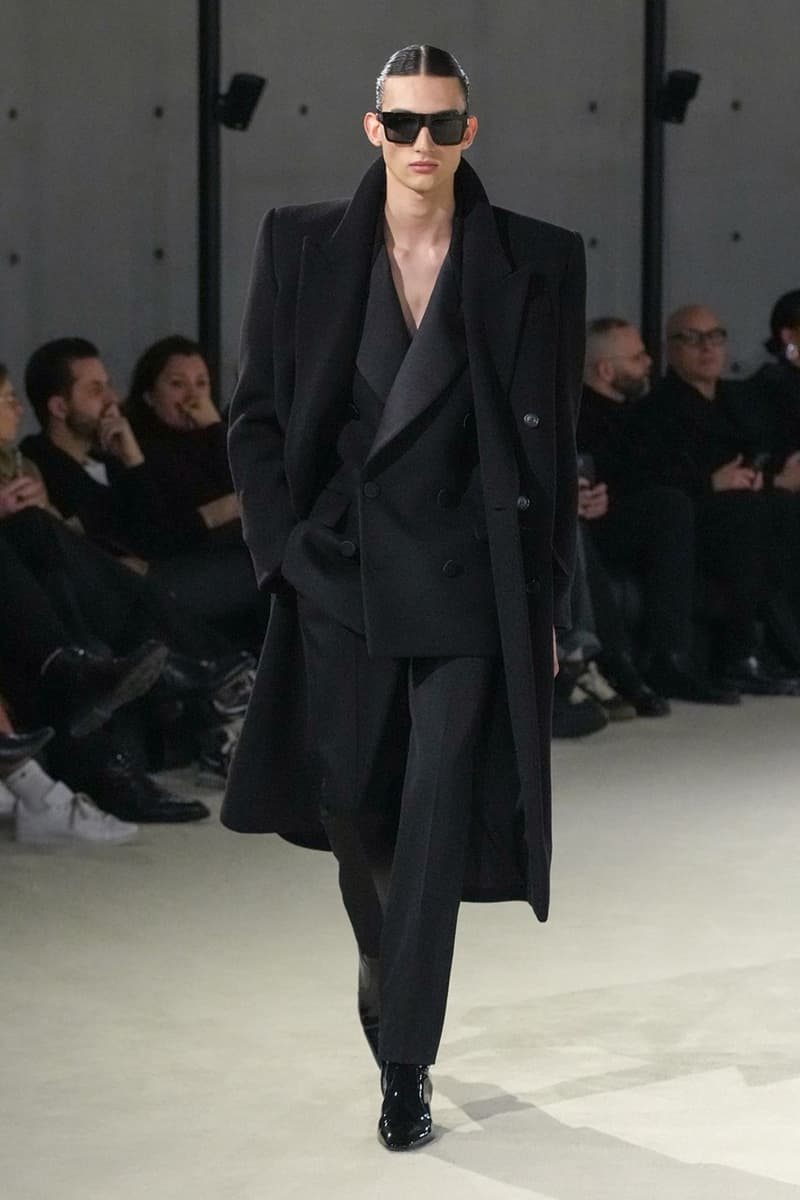 saint laurent fall winter 2023 menswear runway show info