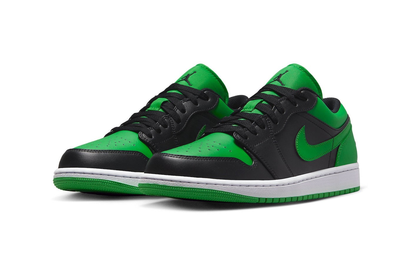 nike air jordan low lucky green sneakers black 