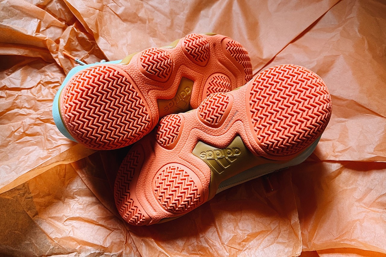 beyonce adidas ivy park sneakers trainers orange beige laces