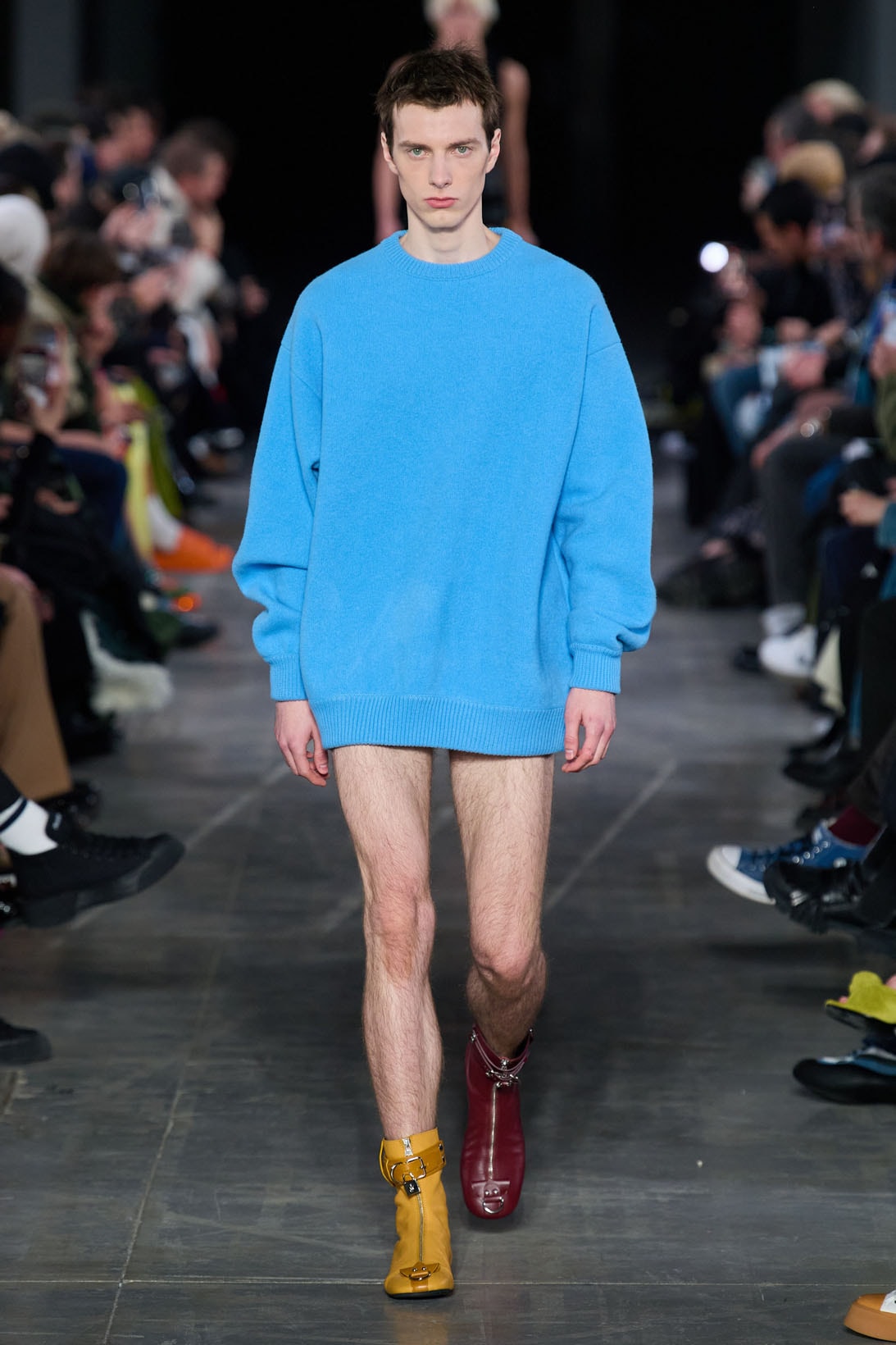 JW Anderson Pre-Fall Winter Milan Fashion Week Men's Runway Frog Wellipets Boots Images