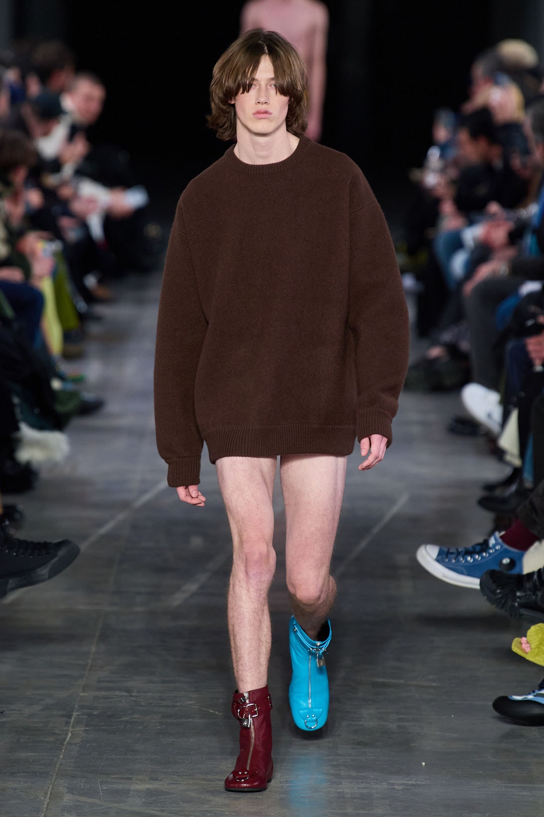 JW Anderson Pre-Fall Winter Milan Fashion Week Men's Runway Frog Wellipets Boots Images