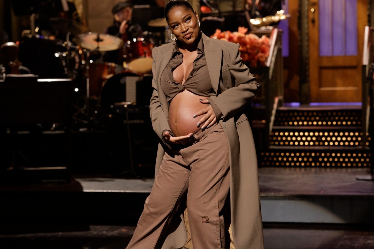 Keke Palmer Showing Off Her Baby Bump on 'SNL'
