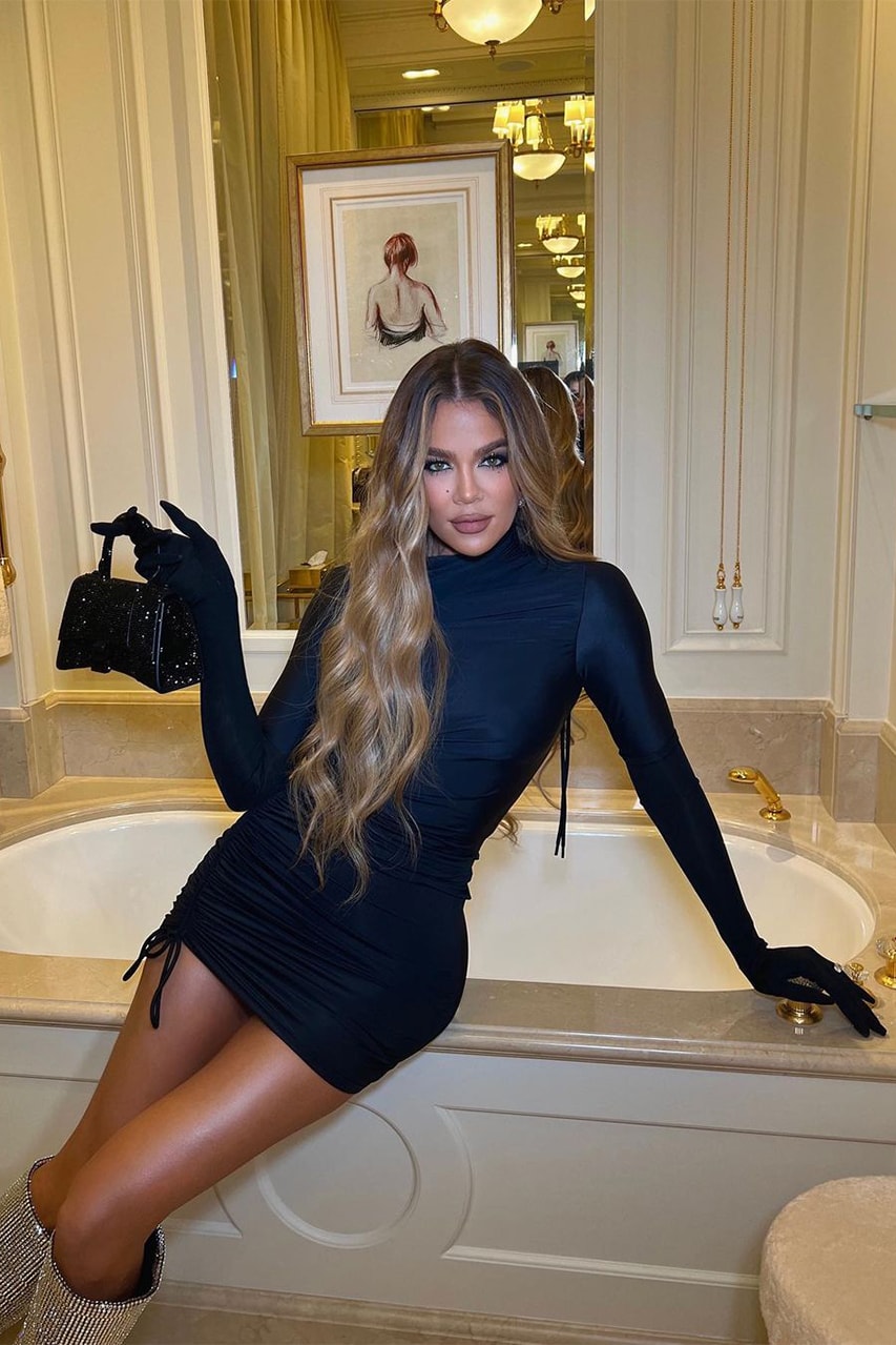 Khloe Kardashian bangs hairstyle andrew fitzsimons photos instagram prada
