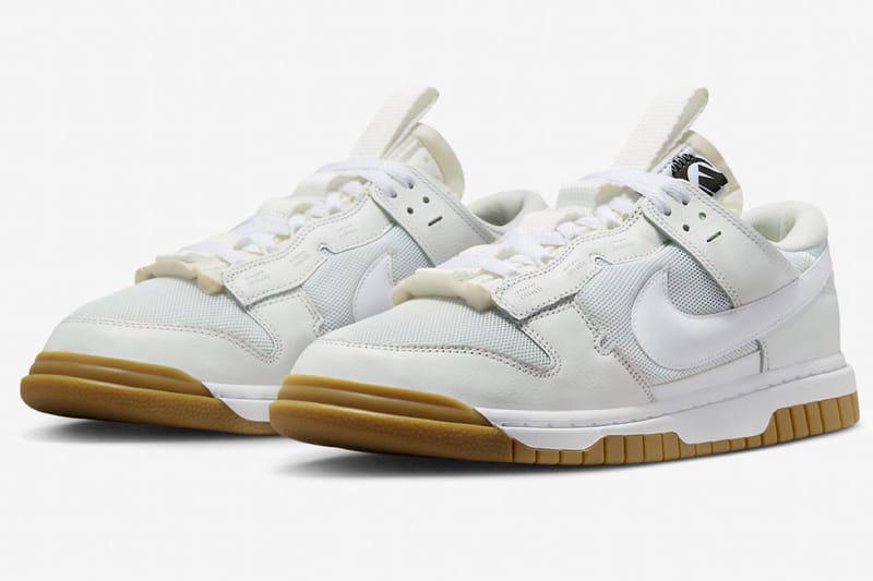 nike sb dunk low premium white gum soles