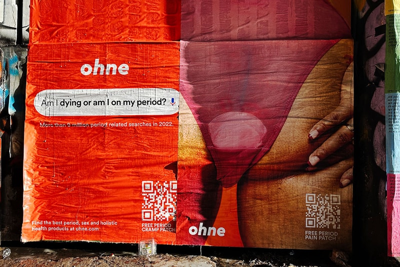 period care brand ohne google search campaign orgasm endometriosis