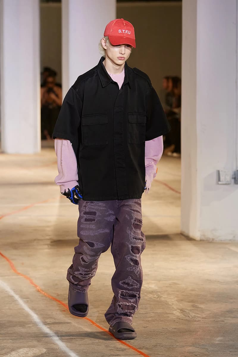 heron preston fall winter 2023 new york fashion week runway debut streetwear black-owned