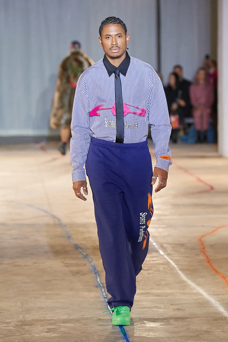 heron preston fall winter 2023 new york fashion week runway debut streetwear black-owned