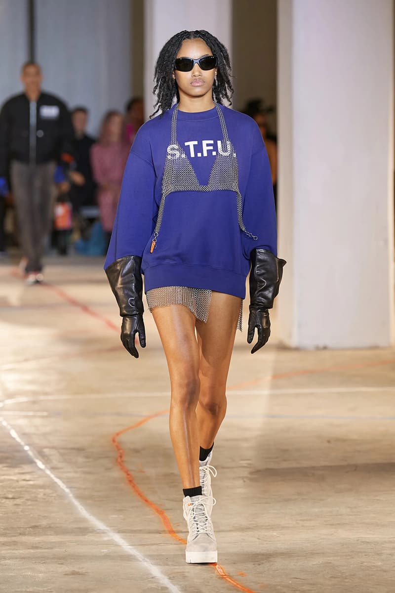 heron preston fall winter 2023 new york fashion week runway debut streetwear black-owned