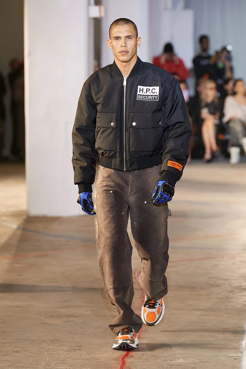 heron preston fall winter 2023 new york fashion week runway debut streetwear black-owned