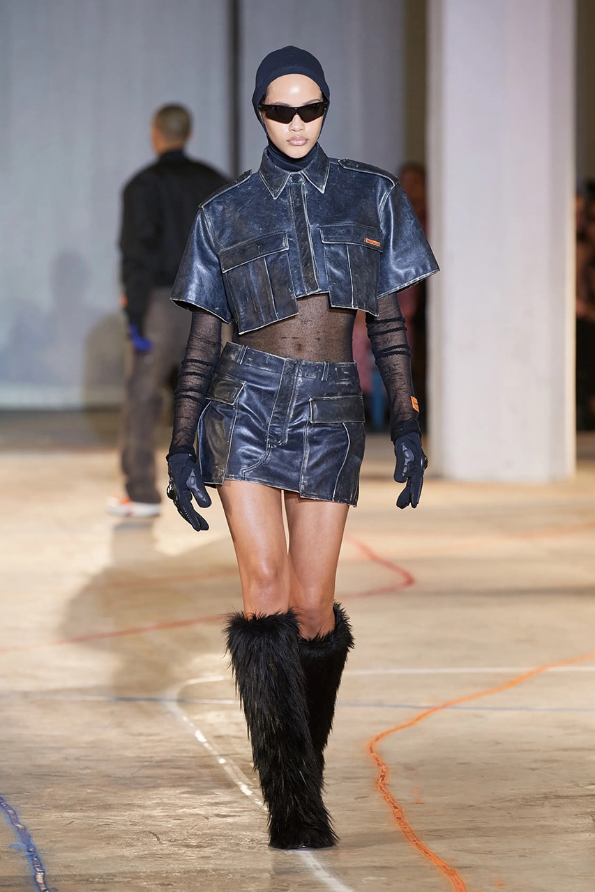 heron preston fall winter 2023 new york fashion week runway debut streetwear black-owned