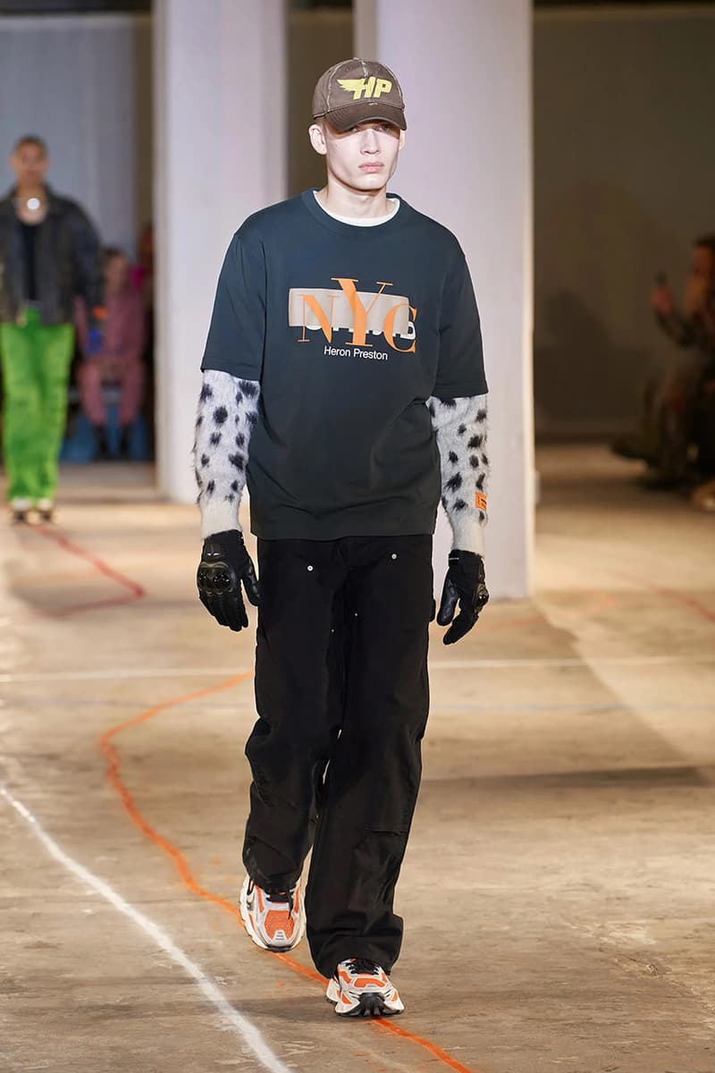 heron preston fall winter 2023 new york fashion week runway debut streetwear black-owned