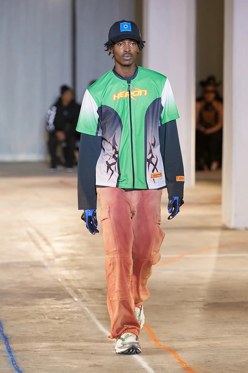 heron preston fall winter 2023 new york fashion week runway debut streetwear black-owned