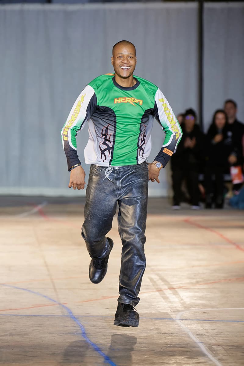 heron preston fall winter 2023 new york fashion week runway debut streetwear black-owned