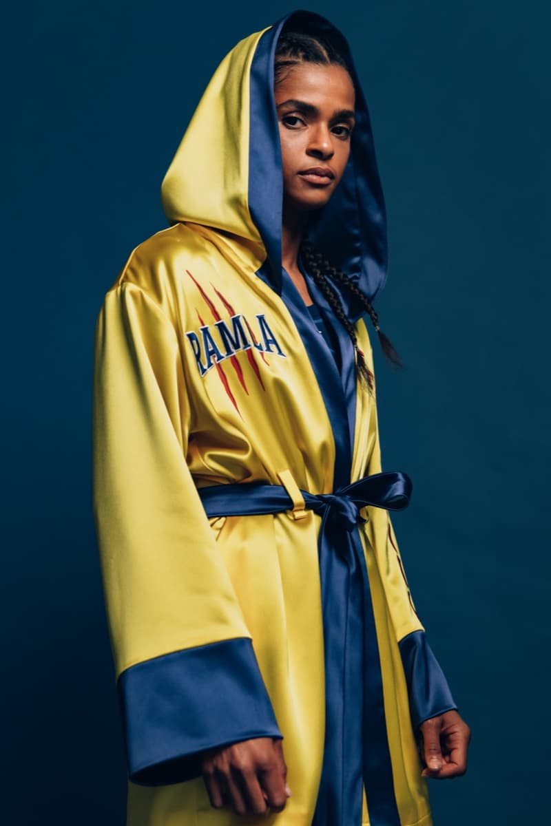 off white ramla ali boxing robe satin gloves