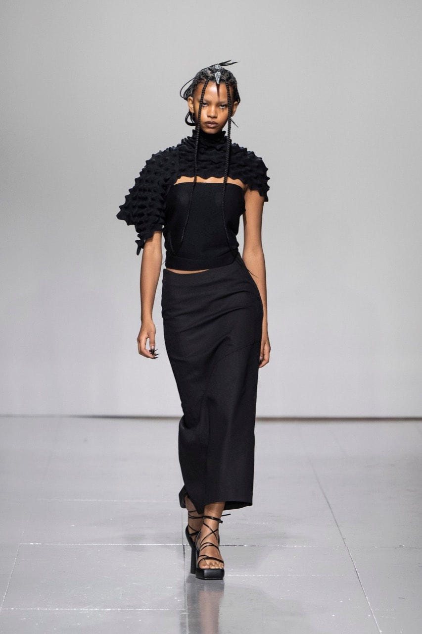 chet lo london fashion week runway interview clothes black