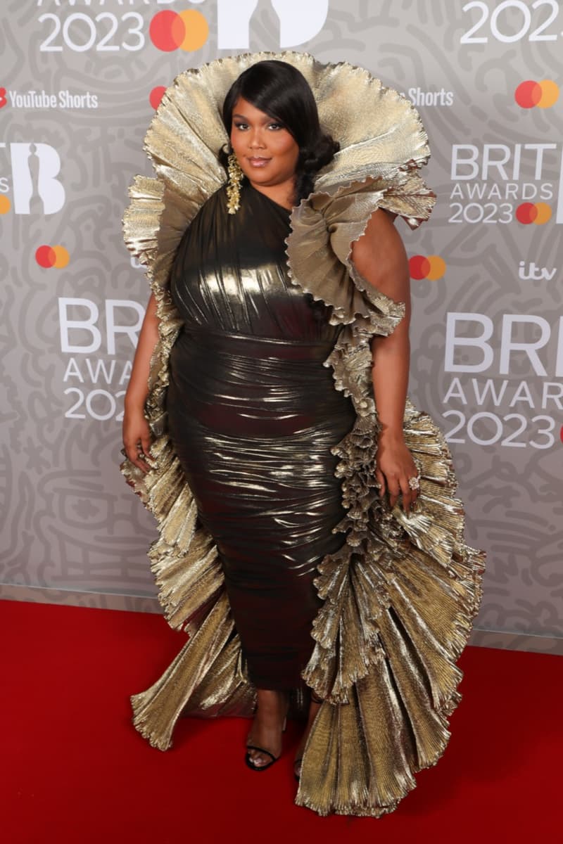 brit awards celebrities red carpet 