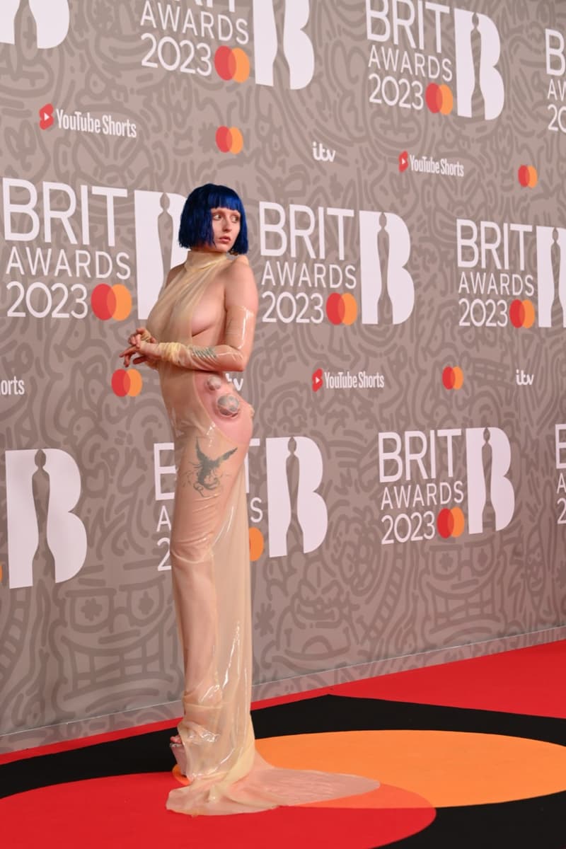 brit awards celebrities red carpet 