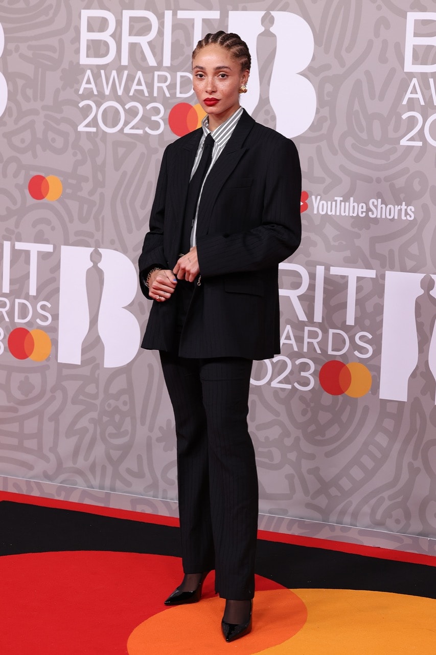 brit awards celebrities red carpet 