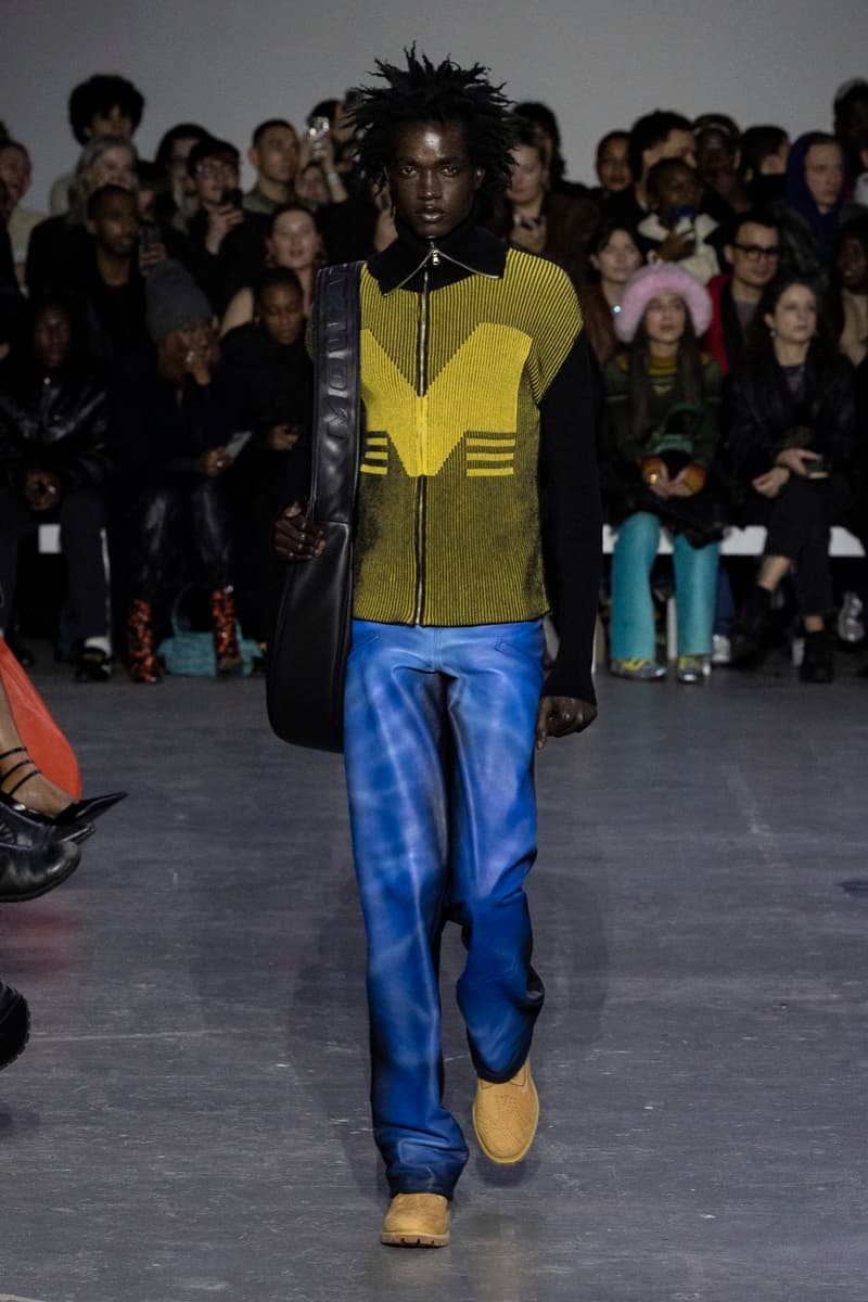 mowalola london fashion week runway hats lights baggy trousers