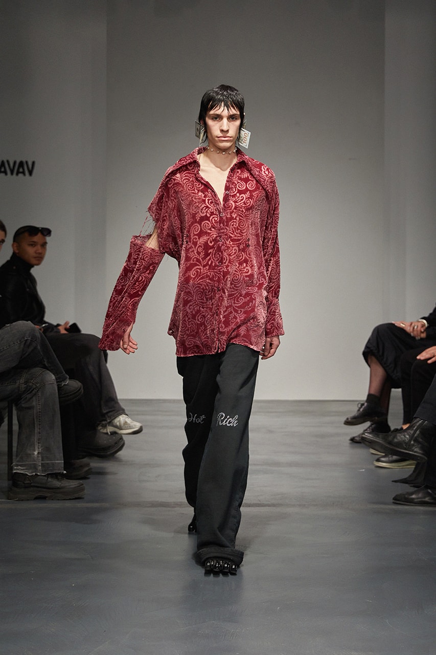 beate karlsson avavav milan fashion week runway clothes breaking models