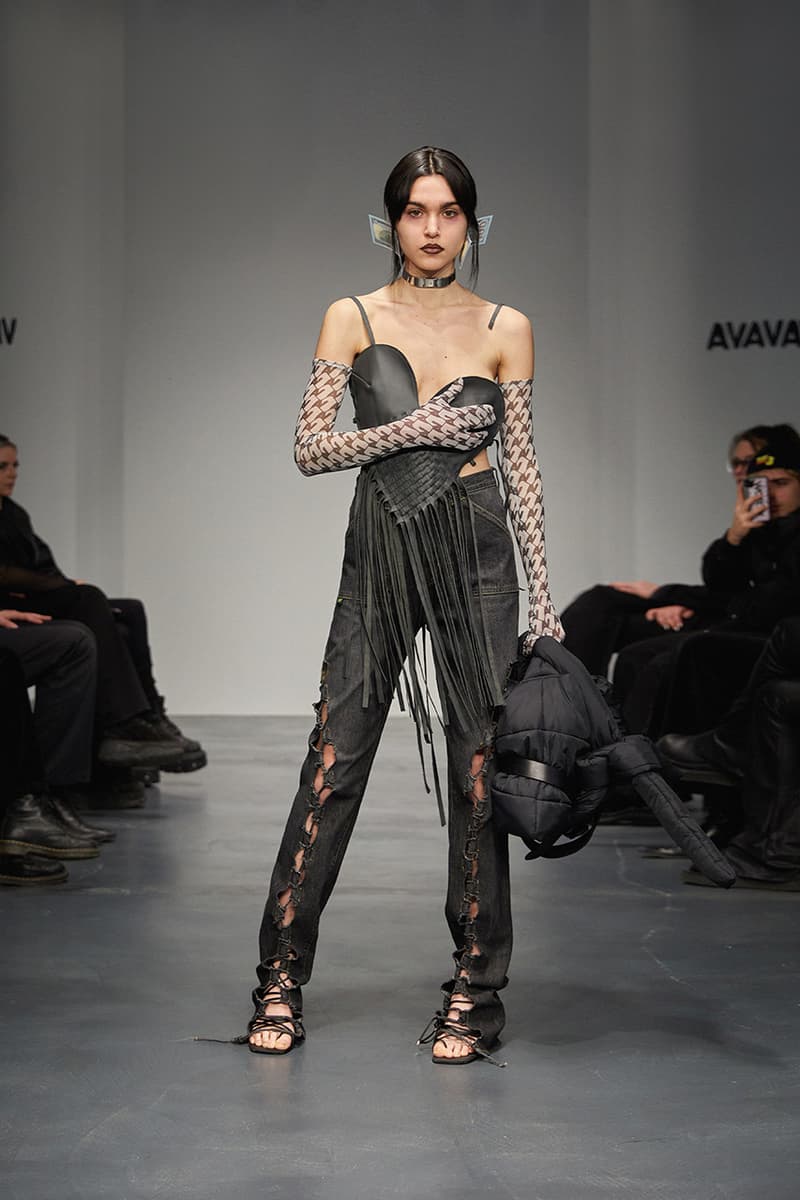 beate karlsson avavav milan fashion week runway clothes breaking models