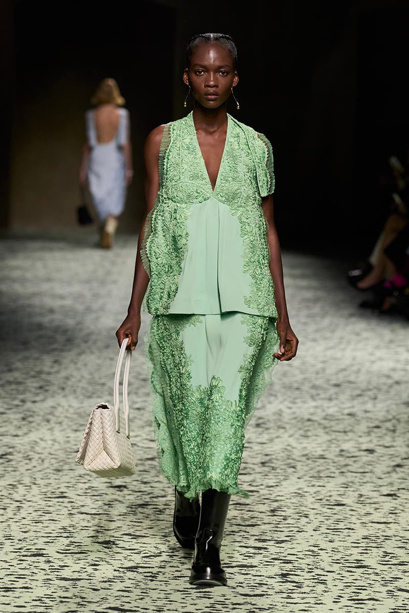 matthieu blazy bottega veneta milan fashion week runway green 