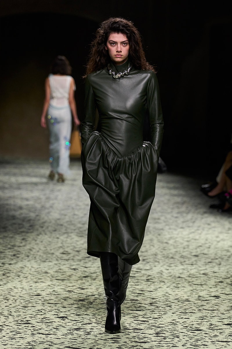matthieu blazy bottega veneta milan fashion week runway green 