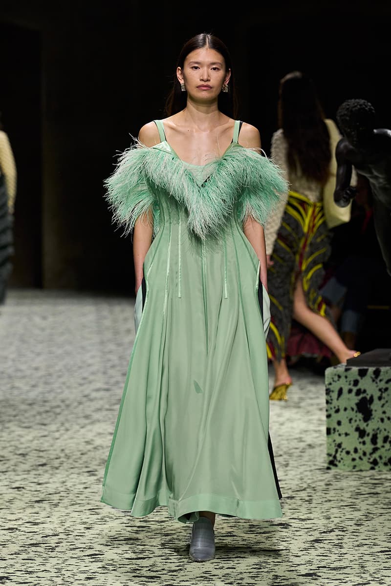 matthieu blazy bottega veneta milan fashion week runway green 