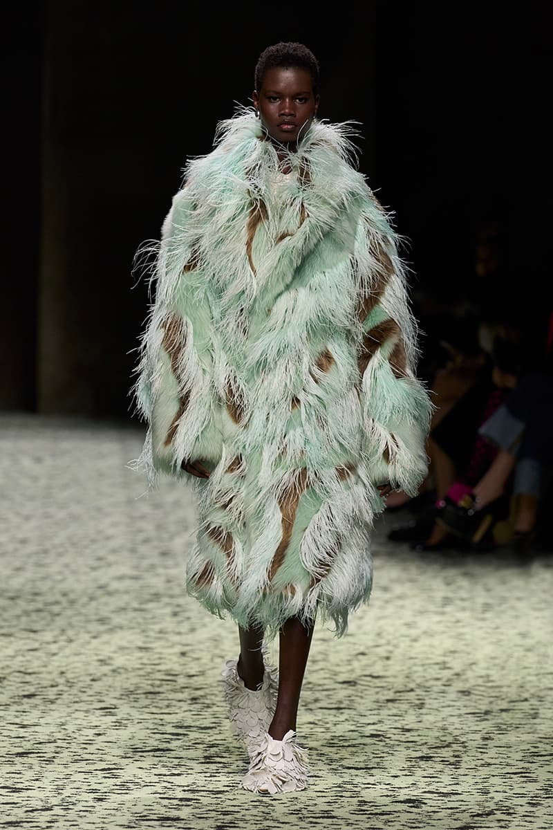 matthieu blazy bottega veneta milan fashion week runway green 