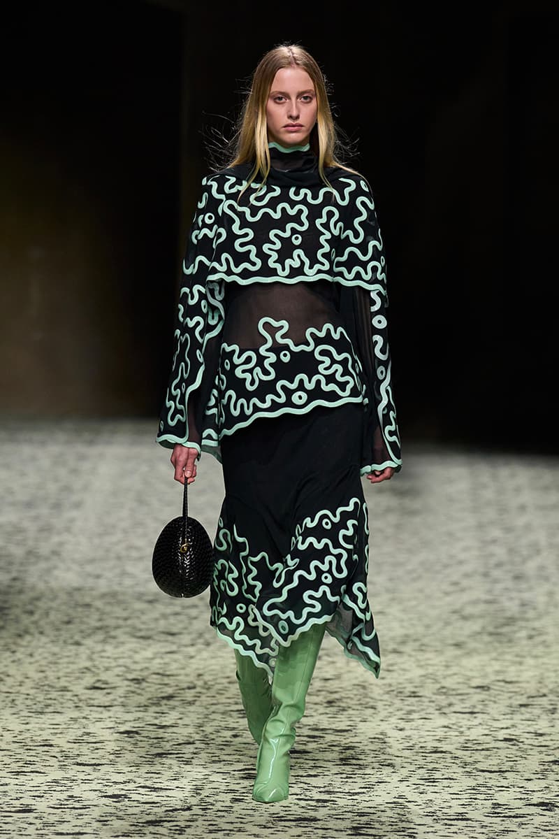 matthieu blazy bottega veneta milan fashion week runway green 