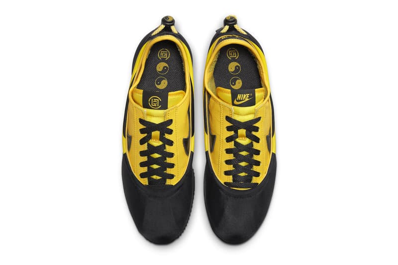 CLOT Nike Cortez CLOTEZ Collaboration Bruce Lee Yellow Black Images Release Info