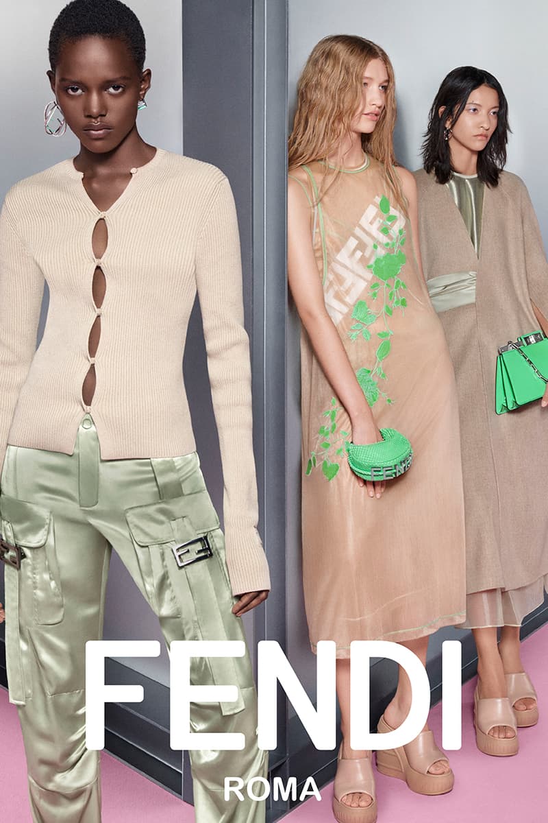 fendi womenswear spring summer campaign bags dresses