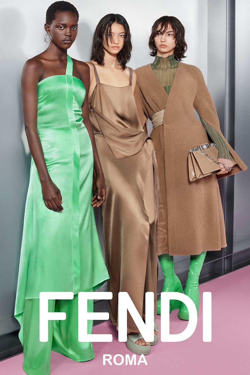 fendi womenswear spring summer campaign bags dresses