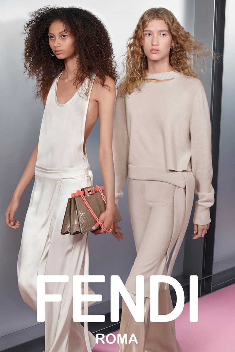 fendi womenswear spring summer campaign bags dresses