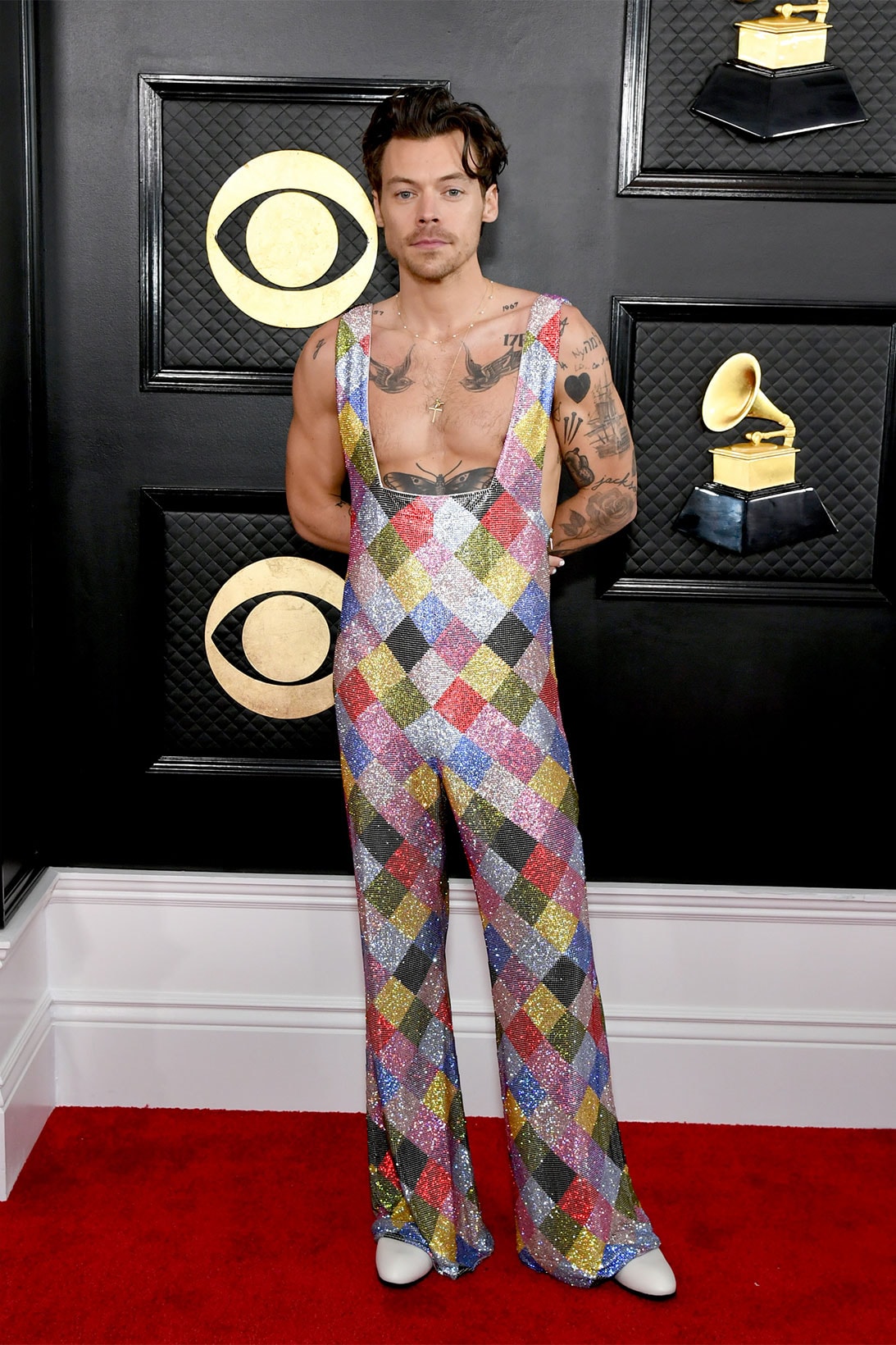 Grammys 2023 Red Carpet Best Dressed Celebrities Harry Styles EGONLAB x Swarovski
