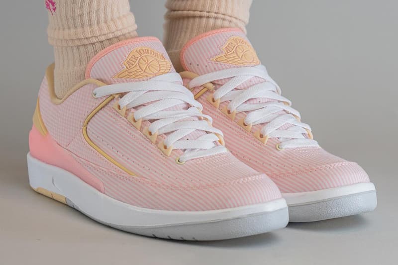 air jordan 2 atmosphere sneakers nike pink seersucker spring