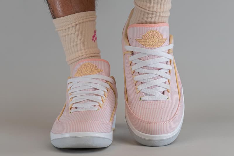 air jordan 2 atmosphere sneakers nike pink seersucker spring